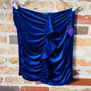 Royal Blue Velour Skirt